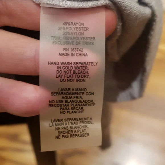 Nwt Siani xl Gray Sweater with Lace Collar - Picture 4 of 7